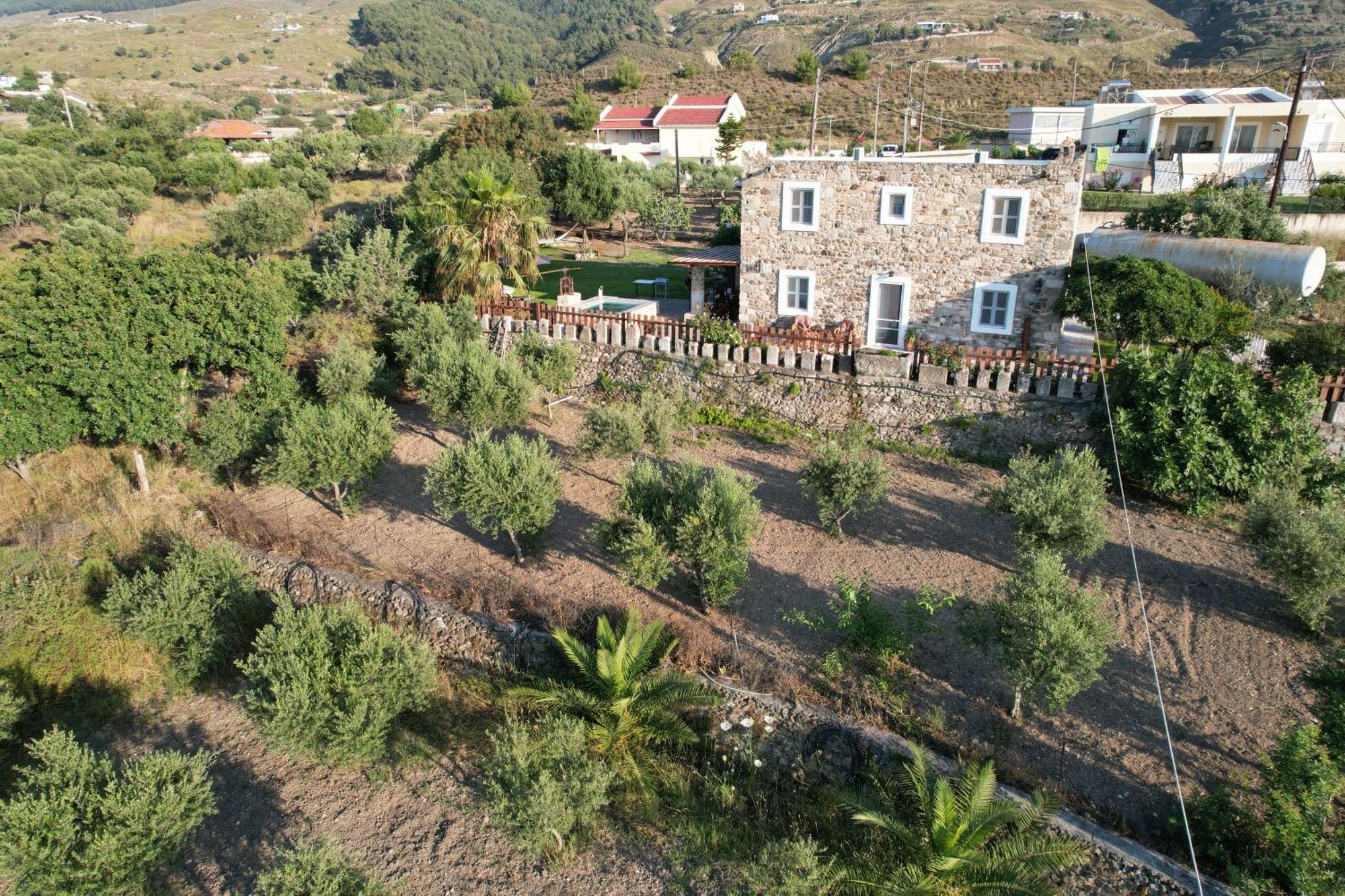 Traditional Kos Villa With Swimming Pool, Lawn Yard And Bbq Exterior foto